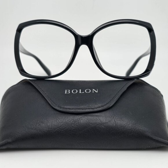 Bolon BL2522 J11 Gloss Black Oversized Sunglasses Frame w/ Case 62-16-142 - Picture 1 of 16